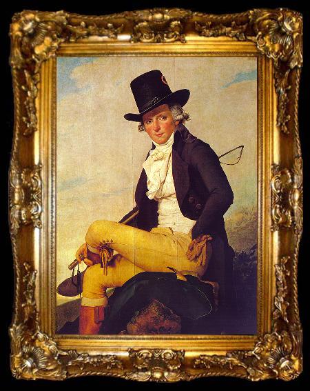 framed  Jacques-Louis  David Monsieur Seriziat, ta009-2